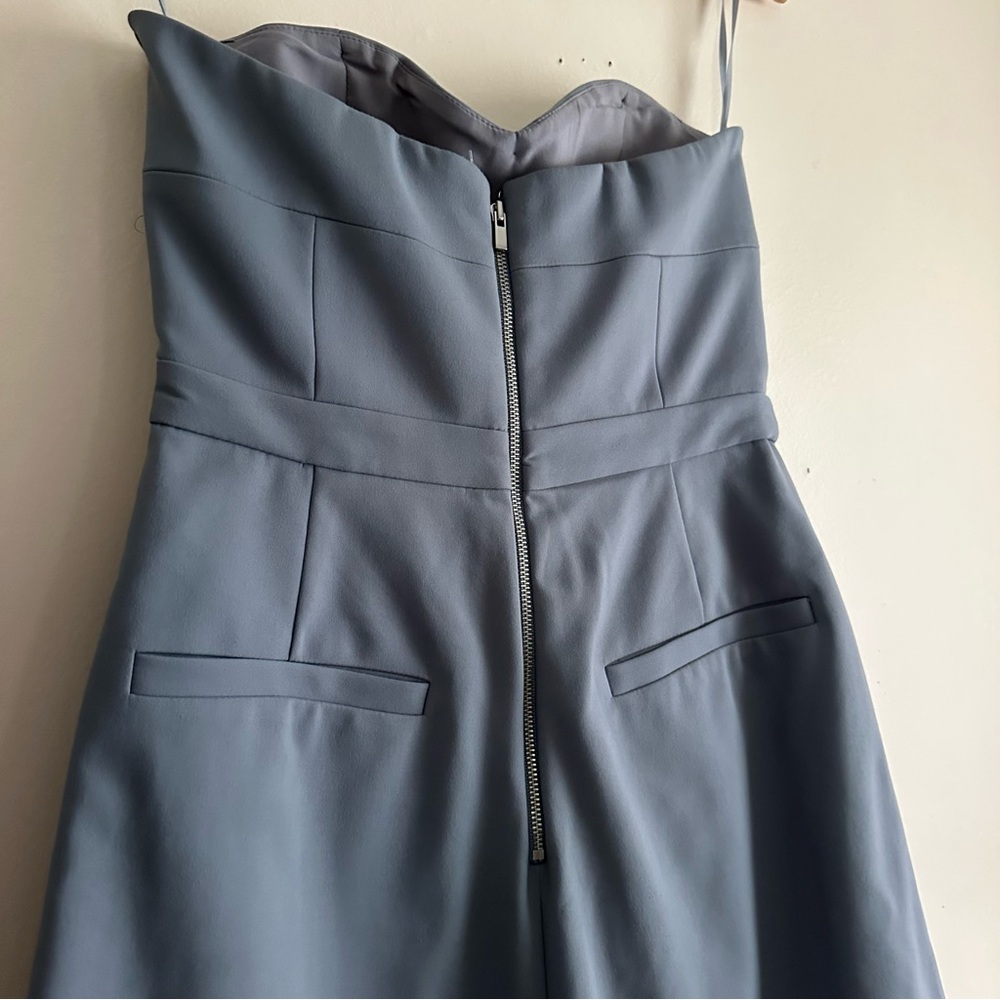 Tibi • Structured Wide Leg Strapless Jumpsuit - Picture 5 of 7